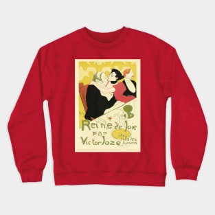 Reine de Joie by Toulouse Lautrec Crewneck Sweatshirt